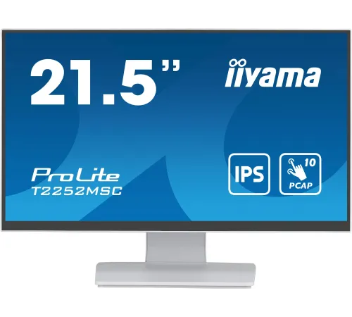 Монитор Iiyama 21.5" ProLite T2252MSC-W2 белый IPS LED 5ms 16:9 HDMI M/M матовая 250cd 178гр/178гр 1920x1080 DP FHD USB Touch 4.5кг