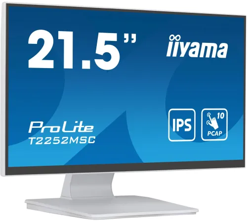 Монитор Iiyama 21.5" ProLite T2252MSC-W2 белый IPS LED 5ms 16:9 HDMI M/M матовая 250cd 178гр/178гр 1920x1080 DP FHD USB Touch 4.5кг