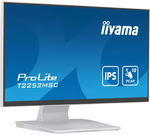 Монитор Iiyama 21.5" ProLite T2252MSC-W2 белый IPS LED 5ms 16:9 HDMI M/M матовая 250cd 178гр/178гр 1920x1080 DP FHD USB Touch 4.5кг