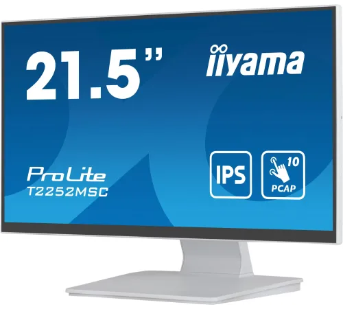 Монитор Iiyama 21.5" ProLite T2252MSC-W2 белый IPS LED 5ms 16:9 HDMI M/M матовая 250cd 178гр/178гр 1920x1080 DP FHD USB Touch 4.5кг