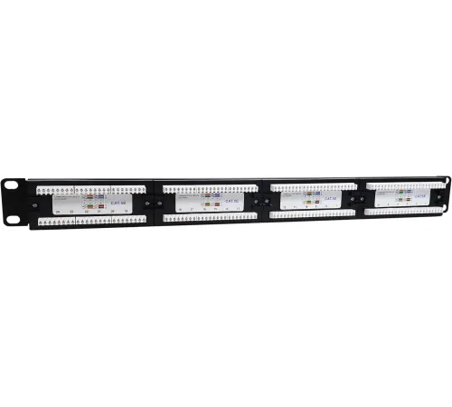 Патч-панель NTSS NTSS-PP-1U-24-UTP-RJ45-5E-D 19" 1U 24xRJ45 кат.5E UTP
