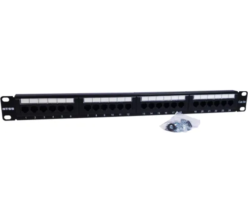 Патч-панель NTSS NTSS-PP-1U-24-UTP-RJ45-5E-D 19" 1U 24xRJ45 кат.5E UTP