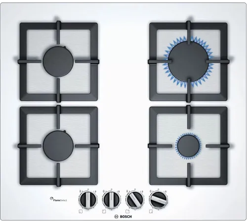 Газовая варочная поверхность Bosch PPP6A2B20O белый