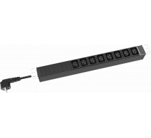 Блок распределения питания RakTek RTSA160801 гор.размещ. 8xC13/C19 Schuko