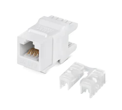 Модуль Lanmaster NTSS-KJ-UTP-RJ45-5E-180-WT информ. KeystoneRJ45 кат.5E UTP бел. (упак.:1шт)
