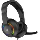 Наушники с микрофоном Оклик HS-L315G черный 1.8м накладные USB оголовье (2007552)