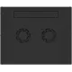 Шкаф коммутационный NTSS Lime (NTSS-WL9U5560GS-BL) настенный 9U 550x600мм пер.дв.стекл несъемн.бок.пан. 30кг черный 15кг