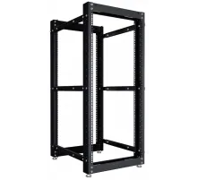 Стойка двухрамная NTSS NTSS-2POR24U/600-1000-BL 24U 550ммx1000мм 600кг черный