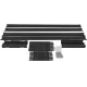 Стойка двухрамная NTSS NTSS-2POR24U/600-1000-BL 24U 550ммx1000мм 600кг черный