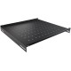 Полка стационарная NTSS NTSS-FS-600-BL 1U нагр.:60кг. 19" 350мм черный (упак.:1шт)
