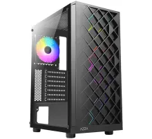Корпус Azza SPECTRA черный без БП ATX 1x120mm 2xUSB2.0 1xUSB3.0 audio bott PSU