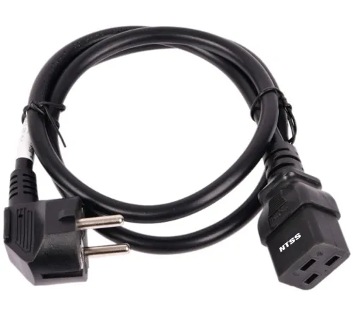 Шнур питания NTSS NTSS-PC19771 C19-Schuko проводник.:3x1.5мм2 1.8м 220/250В 16А черный