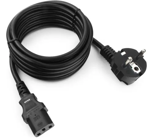 Шнур питания NTSS NTSS-PC13773 C13-Schuko проводник.:3x1мм2 3м 220В 10А черный