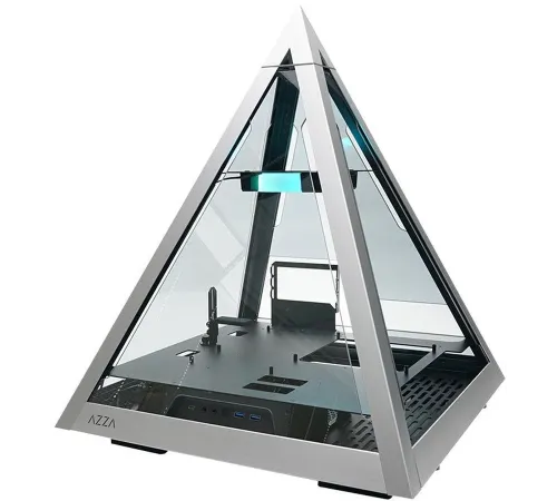 Корпус Azza PYRAMID черный/серебристый без БП ATX 4x120mm 2xUSB2.0 2xUSB3.0 1xUSB3.1 audio bott PSU Корпус Azza PYRAMID черный/серебристый без БП ATX 4x120mm 2xUSB2.0 2xUSB3.0 1xUSB3.1 audio bott PSU