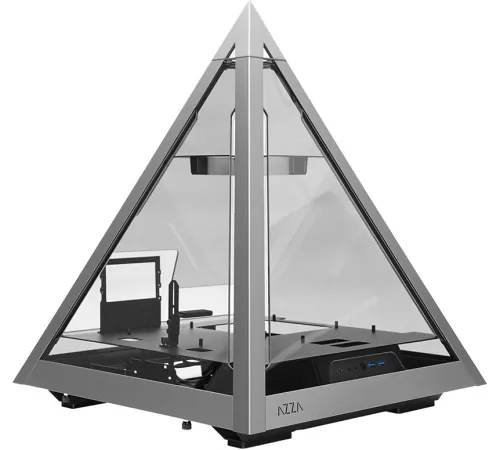 Корпус Azza PYRAMID черный/серебристый без БП ATX 4x120mm 2xUSB2.0 2xUSB3.0 1xUSB3.1 audio bott PSU Корпус Azza PYRAMID черный/серебристый без БП ATX 4x120mm 2xUSB2.0 2xUSB3.0 1xUSB3.1 audio bott PSU