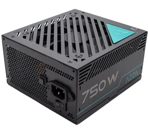 Блок питания Azza ATX 750W PSAZ-750G 80+ gold (20+4pin) APFC 120mm fan 6xSATA Cab Manag RTL