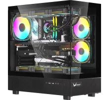 Корпус Formula Crystal Z8 COSMIC черный без БП ATX 6x120mm 1xUSB2.0 1xUSB3.0 1xUSB3.1 audio bott PSU