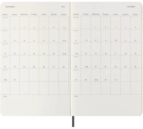 Еженедельник Moleskine PRECIOUS & ETHICAL MAMBA Large 130х210мм обложка экокожа 144стр. черный