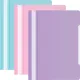 Папка-скоросшиватель Бюрократ Pastel -PSLPAST-MP A4 прозрач.верх.лист пластик ассорти 0.14/0.18 (упак.:3шт)