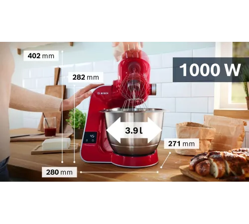 Кухонная машина Bosch MUM5X720 планетар.вращ. 1000Вт