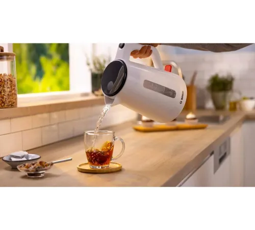 Чайник электрический Bosch TWK1M121 1.7л. 2400Вт белый корпус: пластик