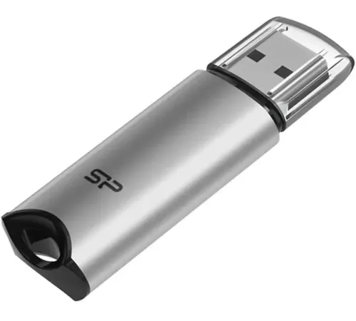 Флеш накопитель 64Gb Silicon Power Marvel M02, USB 3.0, Серебро