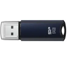 Флеш накопитель 64Gb Silicon Power Marvel M02, USB 3.0, Синий