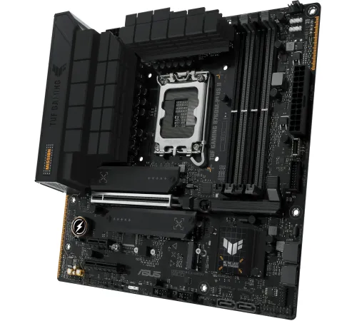 Материнская плата ASUS TUF TUF GAMING B760M-PLUS II, LGA1700, B760, 4*DDR5, HDMI+DP, 4xSATA3 + RAID, M2, Audio, Gb LAN, USB 3.2, USB 2.0, mATX; 90MB1HD0-M0EAY0 (TUF GAMING B760M-PLUS II)