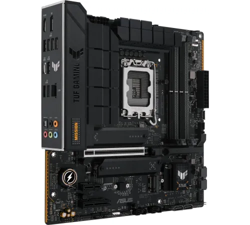 Материнская плата ASUS TUF TUF GAMING B760M-PLUS II, LGA1700, B760, 4*DDR5, HDMI+DP, 4xSATA3 + RAID, M2, Audio, Gb LAN, USB 3.2, USB 2.0, mATX; 90MB1HD0-M0EAY0 (TUF GAMING B760M-PLUS II)