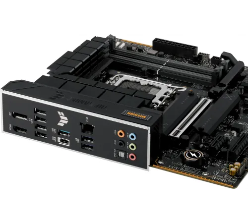 Материнская плата ASUS TUF TUF GAMING B760M-PLUS II, LGA1700, B760, 4*DDR5, HDMI+DP, 4xSATA3 + RAID, M2, Audio, Gb LAN, USB 3.2, USB 2.0, mATX; 90MB1HD0-M0EAY0 (TUF GAMING B760M-PLUS II)