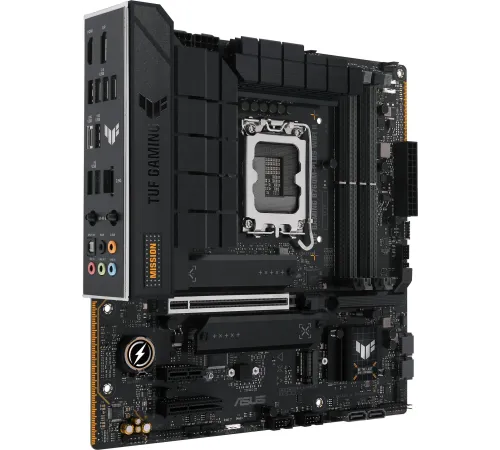 Материнская плата ASUS TTUF GAMING B760M-PLUS WIFI II, LGA1700, B760, 4*DDR5, HDMI+DP, 4xSATA3 + RAID, M2, Audio, Gb LAN, USB 3.2, USB 2.0, mATX; 90MB1HE0-M0EAY0 (TUF GAMING B760M-PLUS WIFI II)