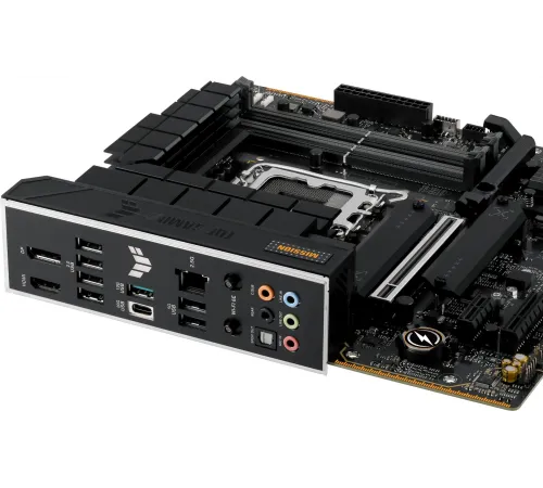 Материнская плата ASUS TTUF GAMING B760M-PLUS WIFI II, LGA1700, B760, 4*DDR5, HDMI+DP, 4xSATA3 + RAID, M2, Audio, Gb LAN, USB 3.2, USB 2.0, mATX; 90MB1HE0-M0EAY0 (TUF GAMING B760M-PLUS WIFI II)