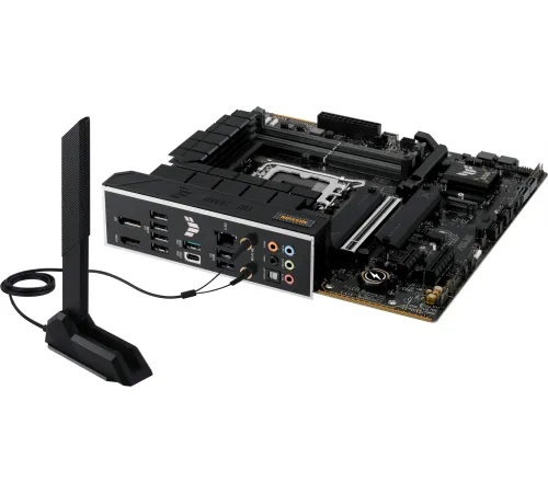 Материнская плата ASUS TTUF GAMING B760M-PLUS WIFI II, LGA1700, B760, 4*DDR5, HDMI+DP, 4xSATA3 + RAID, M2, Audio, Gb LAN, USB 3.2, USB 2.0, mATX; 90MB1HE0-M0EAY0 (TUF GAMING B760M-PLUS WIFI II)