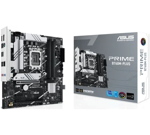 Материнская плата Asus PRIME B760M-PLUS Soc-1700 Intel B760 4xDDR5 mATX AC`97 8ch(7.1) 2.5Gg RAID+HDMI+DP