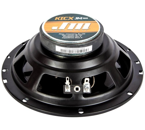 Колонки автомобильные Kicx JM-165 130Вт 89дБ 4Ом 16.5см (6 1/2дюйм) (ком.:2кол.) коаксиальные трехполосные