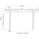 Кронштейн для телевизора Ultramounts UM817F черный 32"-70" макс.65кг настенный фиксированный