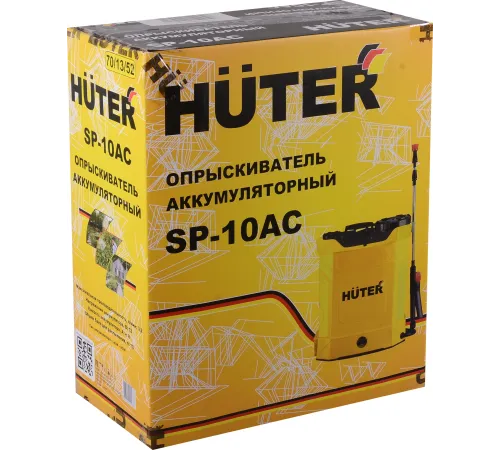Опрыскиватель Huter SP SP-10AC аккум. ранц. 10л желтый/черный (70/13/52)