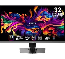 Монитор MSI 31.5" MPG 321URX QD-OLED черный OLED LED 1ms 16:9 HDMI матовая HAS 1000cd 178гр/178гр 3840x2160 240Hz DP 4K USB 7.7кг