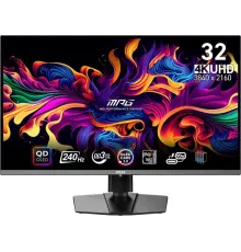 Монитор MSI 31.5" MPG 321URX QD-OLED черный OLED LED 1ms 16:9 HDMI матовая HAS 1000cd 178гр/178гр 3840x2160 240Hz DP 4K USB 7.7кг