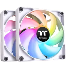 Кулер для компьютерного корпуса, Thermaltake, CT140 ARGB Sync PC Cooling Fan, CL-F154-PL14SW-A, ARGB 140мм вентилятор, 500-1000 об.мин, 4pin PWM/3pin ARGB, 77.37CFM, 30.5 dB(A), 140x140x25мм, Белый