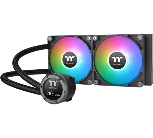 Устройство охлаждения(кулер) Thermaltake TH240 V2 Ultra ARGB Soc-AM5/AM4/1151/1200/1700 Al+Cu LED Ret Устройство охлаждения(кулер) Thermaltake TH240 V2 Ultra ARGB Soc-AM5/AM4/1151/1200/1700 Al+Cu LED Ret
