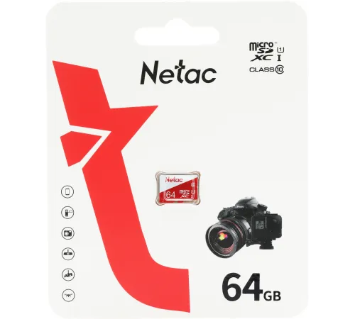 Флеш карта microSDXC 64GB Netac NT02P500ECO-064G-S P500 Extreme Pro w/o adapter