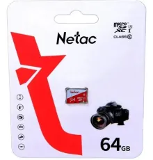 Флеш карта microSDXC 64GB Netac NT02P500ECO-064G-S P500 Extreme Pro w/o adapter
