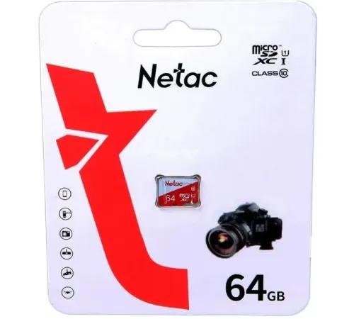 Флеш карта microSDXC 64GB Netac NT02P500ECO-064G-S P500 Extreme Pro w/o adapter
