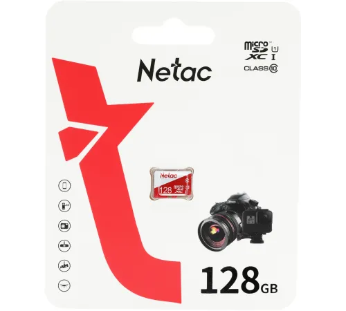 Флеш карта microSDXC 128GB Netac NT02P500ECO-128G-S P500 Extreme Pro w/o adapter