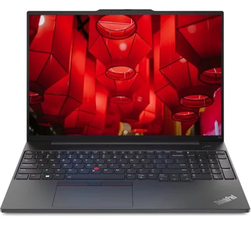 Ноутбук Lenovo ThinkPad E16 GEN 1 Core i5 1335U 8Gb SSD512Gb Intel UHD Graphics 16" IPS WUXGA (1920x1200) noOS black WiFi BT Cam (21JN009KRT)
