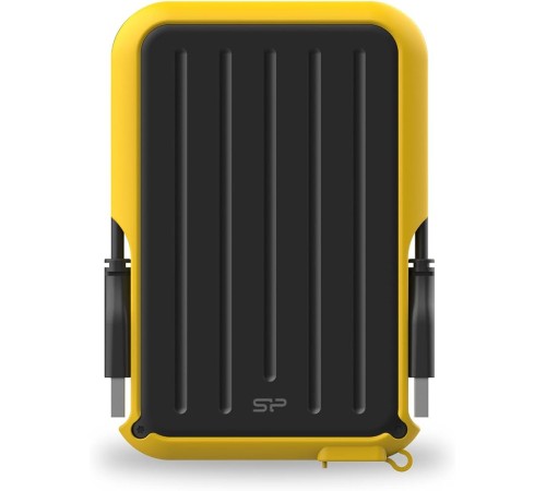 Silicon Power Portable HDD 2TB Armor A66 USB 3.2, желтый, черный Silicon Power Portable HDD 2TB Armor A66 USB 3.2, желтый, черный