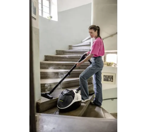 Пароочиститель напольный Karcher SV 7 2200Вт белый/черный