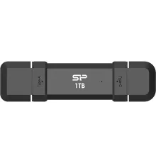 Твердотельный диск 1TB Silicon Power DS72, External, USB 3.2/Type-C, Черный, read/write 1050/850Mb/s