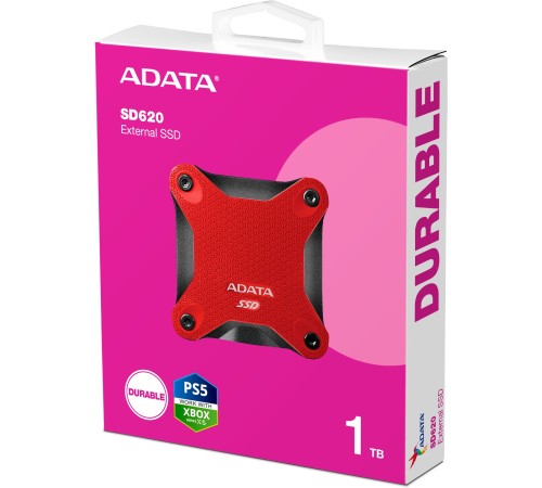 Накопитель SSD A-Data USB 3.1 1TB SD620-1TCRD SD620 2.5" красный
